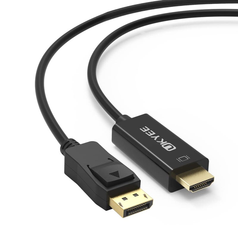 UKYEE 4K Displayport to HDMI Cable 6FT 2-Pack, Display Port (DP) to HDMI Adapter 6FT Male to Male Cord Converter for PCs to HDTV, Monitor, Projector. - Image 2